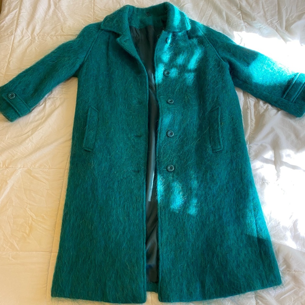 Handwoven vintage mohair coat, size small/medium. Worn once, Excellent condition